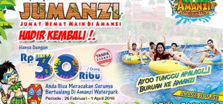 Amanzi WaterPark Hadirkan Promo Jumanzi, Cukup Bayar Rp 30 Ribu Saja